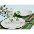 KC-00151/porcelain dinner set/green leaf design